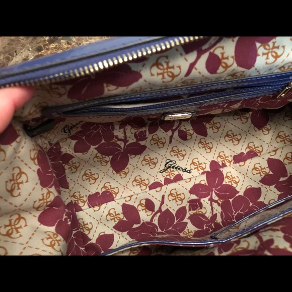 Periwinkle GUESS Satchel - Picture 2 of 7